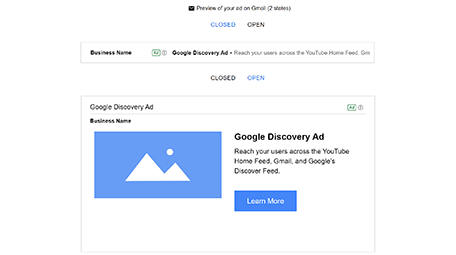 Google Discovery Ads on Gmail (Desktop)