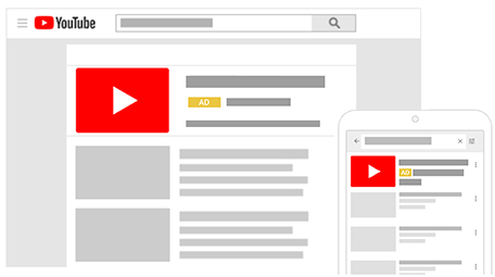 Video discovery ads on YouTube search results